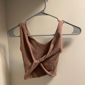 out from under urban outfitters pink top